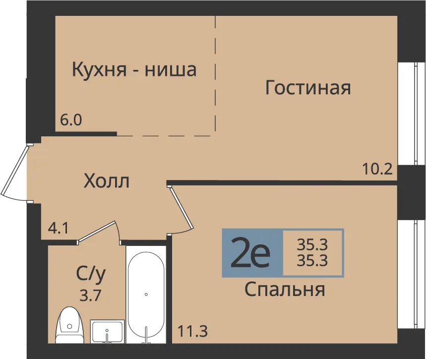 выбрать двухкомнатную квартиру